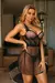GG| CAMISOLA + CALCINHA EM TULE POÁ COM APLICAÇÃO | PRETA 723 - comprar online