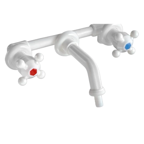 Grifería Plástica Canilla de Pared Para Embutir