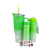 Vaso Quencher 3 En 1 Con Tapa Y Sorbete Color Verde - comprar online