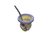 Mate vidrio Forrado con Bombilla