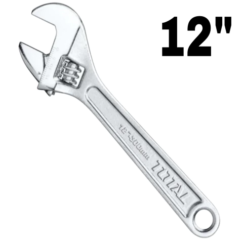 Llave Francesa Ajustable Industrial Total 12” - comprar online