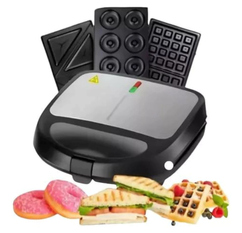 Sandwichera Waflera Donas Sándwich 3 En 1 Oryx