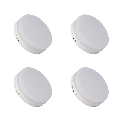 Pack x4 Plafones Led De Superficie Blanco Frío Interior 24W Redondo - comprar online