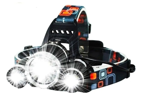 Linterna Minera Vincha 3 Led 5000 Lúmenes Recarga Luz Blanca