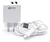Cargador Rápido IBEK 3.1A – 2 USB + Cable Tipo C