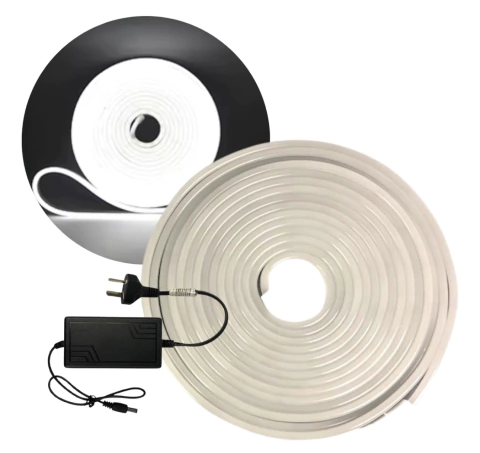 Tira Led Neón 5 Mts con Transformador 12V Colores