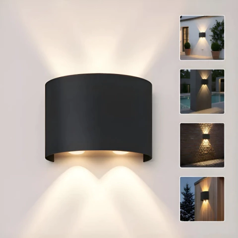 Aplique led bidireccional luz calida 4w - comprar online