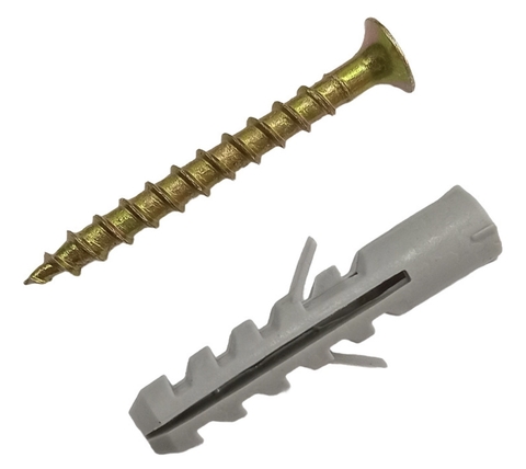 Tornillos Y Tarugos de 8mm x 10 Unidades