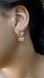 Brinco Orgânico Dourado Banho Ouro 18 k - comprar online