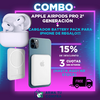 COMBO Apple AirPods Pro 2ª generación + Battery Pack Para iPhone de REGALO