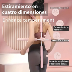 Barra De Pilates Palo Yoga Corrector De Postura Elongación - armatucompra