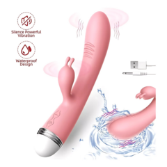 Vibrador Doble Estimulador Texturado 20cm - comprar online