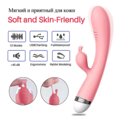 Vibrador Doble Estimulador Texturado 20cm - armatucompra