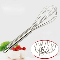 Batidor Manual Acero Inoxidable 25cm Reposteria Gastronomico - comprar online