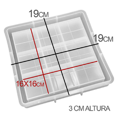 Molde Silicona Cuadrada 19x19cm - armatucompra