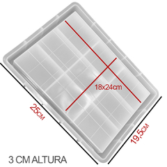 Molde Silicona Rectangular 25x19cm - comprar online