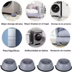 Soportes De Goma Antivibración Para Lavarropas Y Secarropas - comprar online