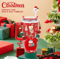 Imagen de ACCESORIOS PARA VASO STANLEY CORREA, FUNDA SILICONA Modelo: Navideño - SatisFaction™