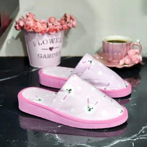 PANTUFLA DAMA - CONEJO ROSA - comprar online
