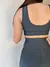 Top en U gris topo