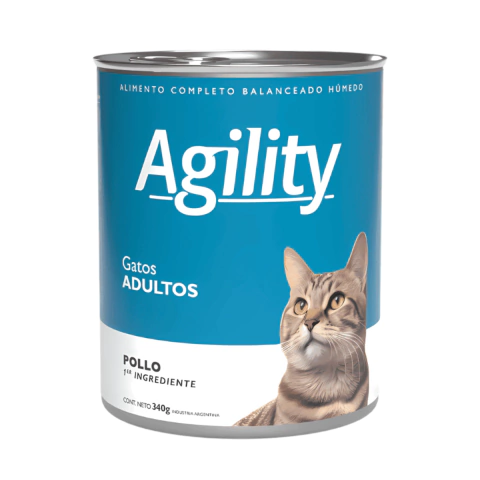 AGILITY CATS POLLO LATA X 340GR (22978) - comprar online