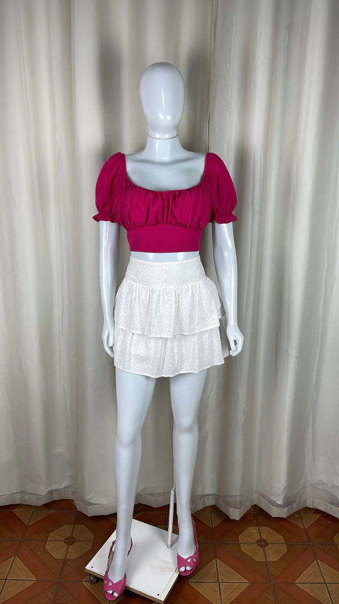 Saia lese branco TAM 38 - comprar online