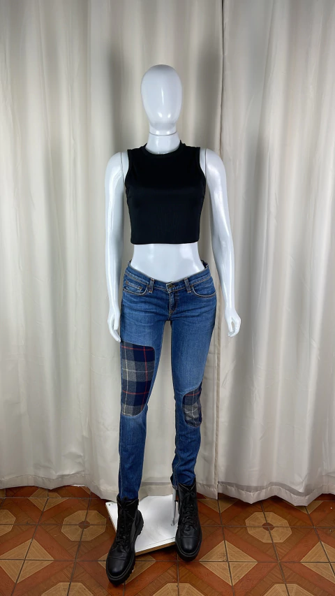 Calça jeans patchwork RAG & BONE TAM 38