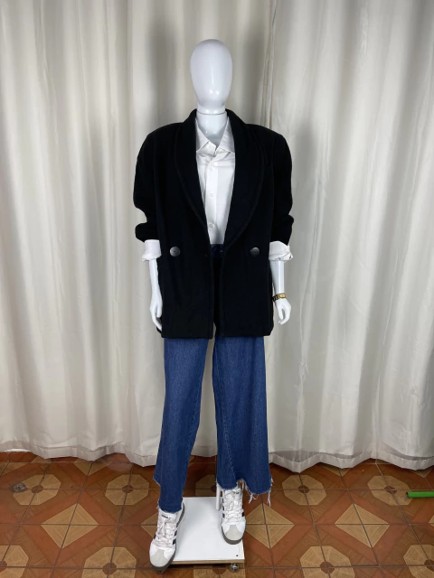 Casaco preto vintage CLOSED TAM 44