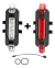 Par Luces Led Bicicleta Recargables Usb Delantera + Trasera