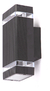 Aplique Bidireccional Rectangular Exterior Aluminio Gu10
