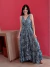 Vestido Indiano Longo Babado Nas Costas - loja online