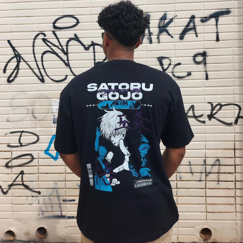 Camiseta Oversized Jujutsu Kaisen Satoru Gojo ASTRVM