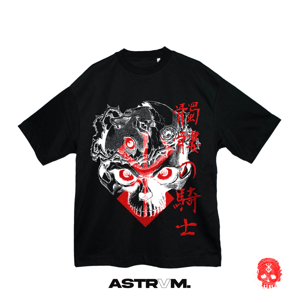 Camiseta Oversized Berserk Skull Knight ASTRVM