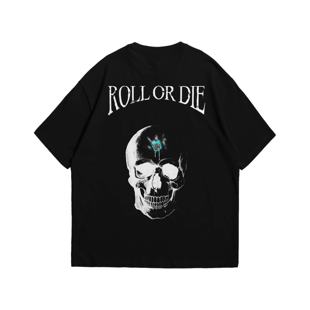 [PRÉ-VENDA] Camiseta Oversized RPG Caveira ASTRVM X Faezinyae