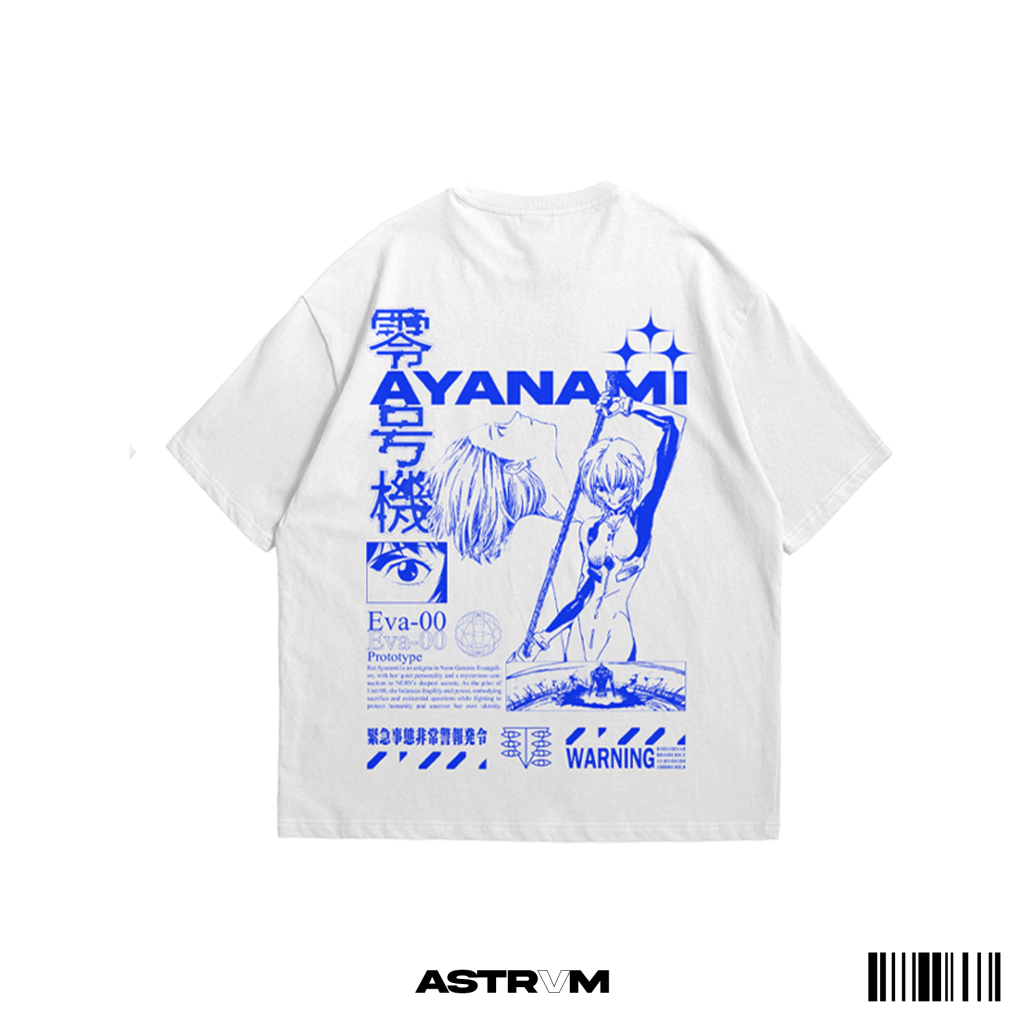 Camiseta Oversized Evangelion Rei Ayanami ASTRVM