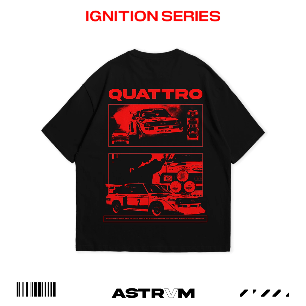 Camiseta Oversized Audi Quattro Rally ASTRVM