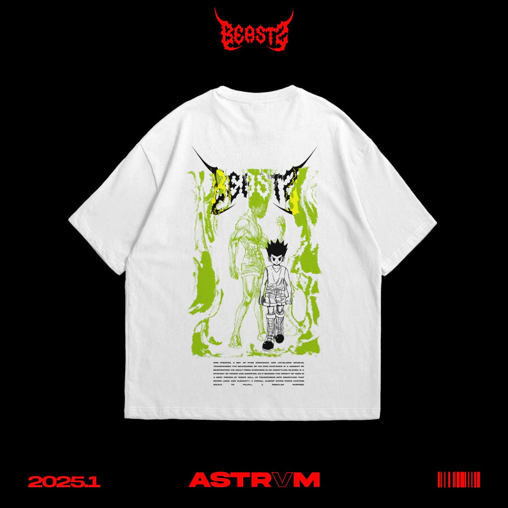 Camiseta Oversized Hunter x Hunter Gon ASTRVM