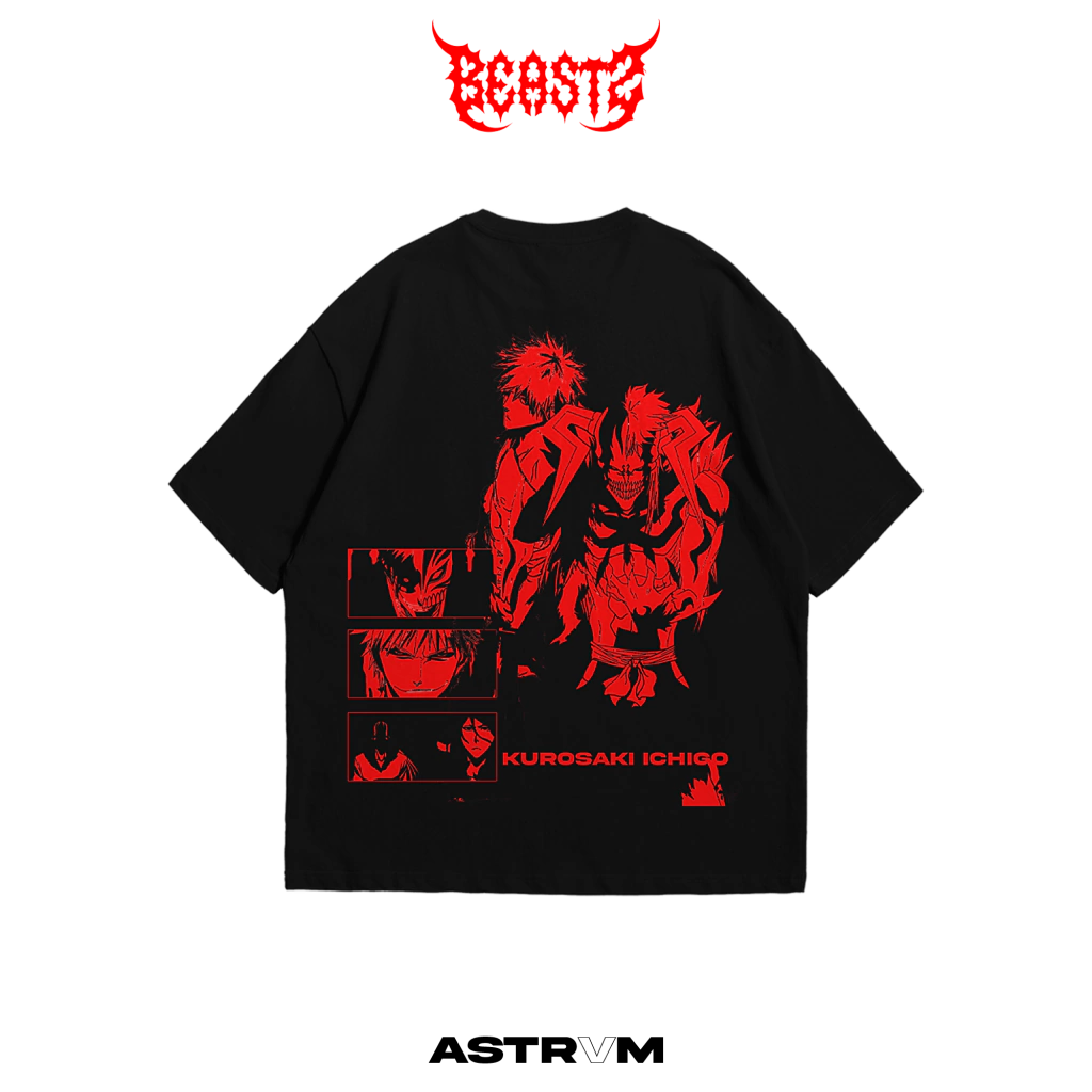Camiseta Oversized Bleach Ichigo ASTRVM