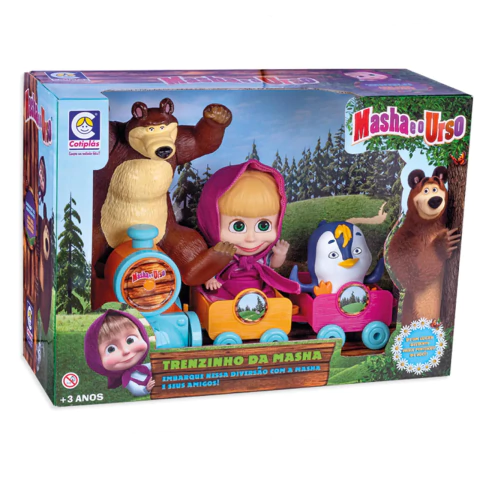 Boneca Masha No Trenzinho 2403 -Cotiplás