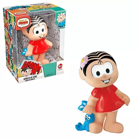 Boneca Vinil Mônica 18cm 2853 - Líder Brinquedos - comprar online