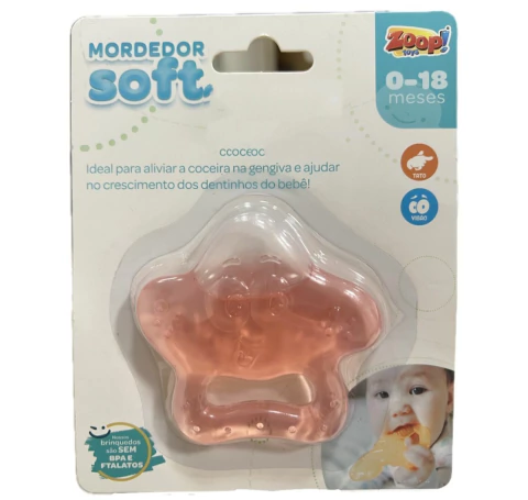 Mordedor Infantil Soft Estrela Zoop Toys Multicor - comprar online