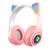 Fone De Ouvido Gatinho Bluetooth Led Orelha Gato