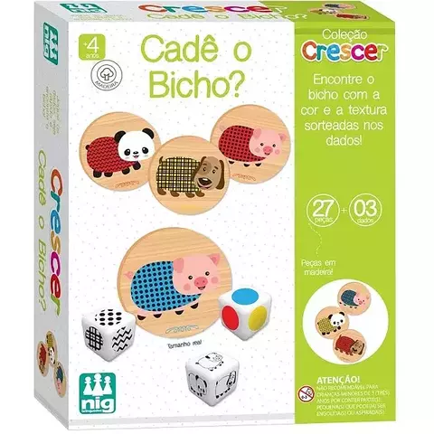 Cadê o Bicho em Madeira 27 Peças - Nig - comprar online
