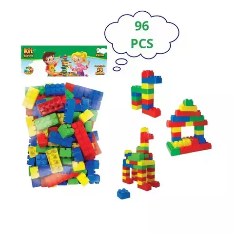 Blocos de Montar 96 Peças -GGB Plast - comprar online