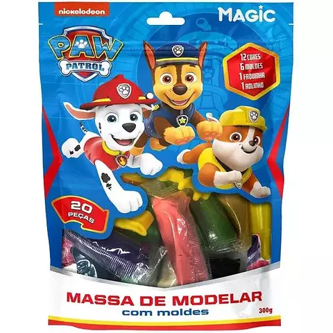 Patrulha Canina Massa de Modelar 12 Cores – Magic Kids - comprar online