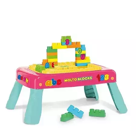 Mesa Criativa Baby Land Molto Blocks Rosa 8023 - comprar online