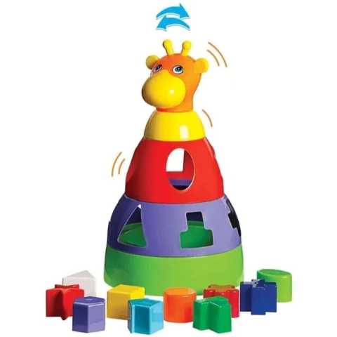Girafa Didática com Blocos - Merco Toys - comprar online