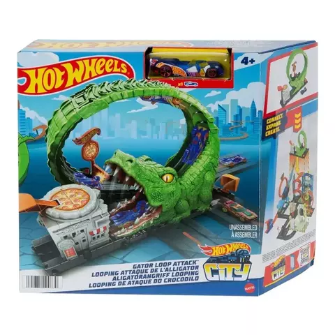 Hot Wheels City Pista Nemesis Ataque de Crocodilo (HKX39) – Mattel - comprar online