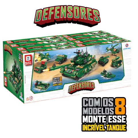 Blocos de Montar Força Suprema Defensores BM034-Polibrinq