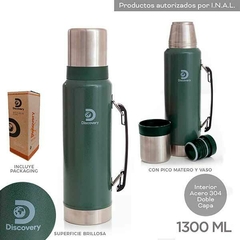 Termo Discovery 1300ml (Verde Militar Brilloso)